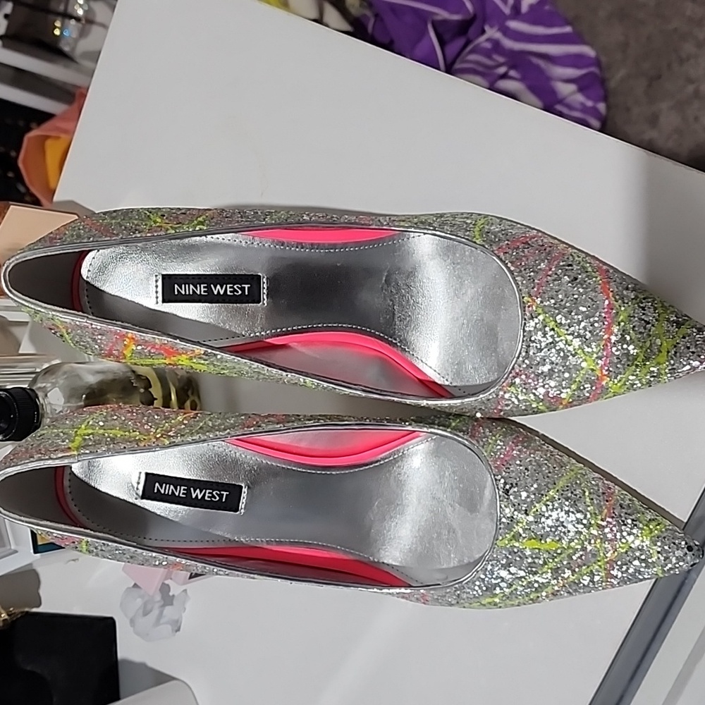 Nine west heels sz 10 - Picture 3 of 6